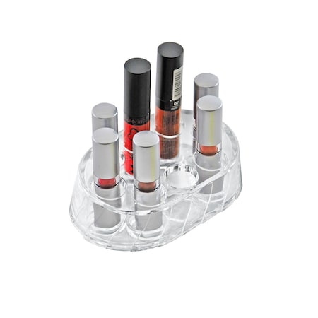 Azar Displays Lipstick Organizer 8 Compartments- Round Slot 252726-GS-1PK